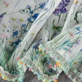 KRÁTKA ZÁCLONA NA PÁSKE MEADOW 150X70 CM KVETY