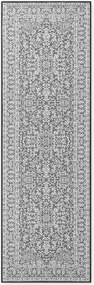 NORTHRUGS, Behúň Duet Kona 106248 Black/White - na von aj na doma, 80x250, čiernobiela, chodba / predsieň