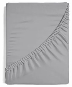 Strečové prestieradlo na posteľ - svetlosivý džersej s elastanom 100/200/40