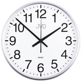 Nástenné hodiny JVD HP684.1 strieborné, sweep, 31cm
