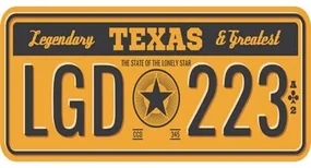 Ceduľa USA značky - Texas
