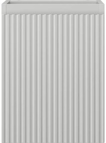 Mexen Rivel, kúpeľňová skrinka 35 cm, 1 dvierka, s drážkami, sivá matná, 91A21-03547-1-BF62