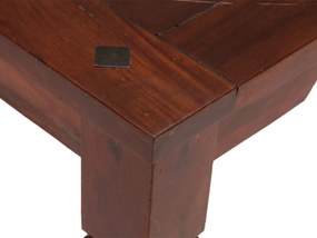 furniture-nabytek.cz - Masívny konferenčný stolík Texas z akácie, lakovaný, hnedý – 60×60×45 cm