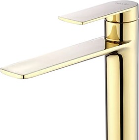 Rea Storm, vysoká umývadlová batéria h-295, zlatá lesklá, REA-B9983