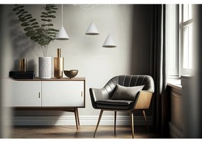 Závesné svietidlo Soho Spider, 3x biele kovové tienidlo, (fi 14cm)