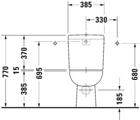 Duravit 21110900002 - WC kombi D-CODE keramika/lesklá biela