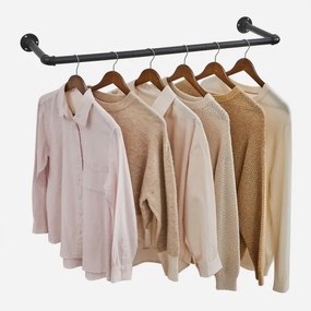 Sada 2 ks nástenných vešiakov na ramienka LINEA, čierna