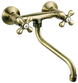 Drezová batéria Novaservis Ferro Antica s otočným ramienkom 150 mm bronz BAI5BR