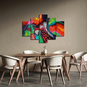Obraz abstraktné - farby (150x105 cm)