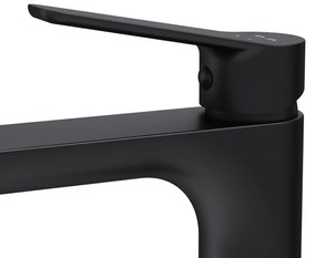 Umývadlová batéria AM.PM Hit FTA92222 vysoká s odtokovým ventilom, čierna