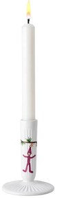 Biely keramický vianočný svietnik Kähler Design Hammershøi, výška 12 cm