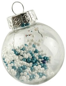 DECOLED Súprava ozdôb, d. 6 cm, tyrkysová