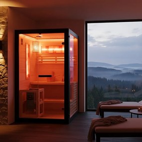 BPS-koupelny Fínska sauna Relax HYD-6717 120x120, 2 osoby