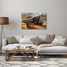 Obraz - Parná lokomotíva (90x60 cm)