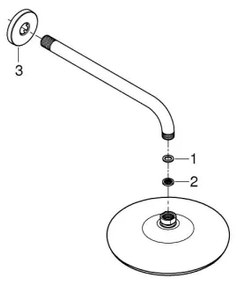 GROHE 26412000 - Hlavová sprcha TEMPESTA 210 286 mm lesklý chróm