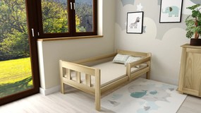 Detská posteľ NESTY 90 x 200 cm, borovica Rošt: S latkovým roštom, Matrac: Bez matraca