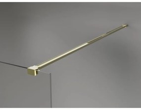 Mexen Lunar sprchová stena ľavá 50 x 200 cm, 8mm číre sklo, zlatá lesklá, 830-050-000-50-00-L