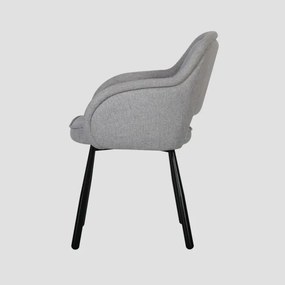 Jedálenská stolička CAMPEA sivá 742064