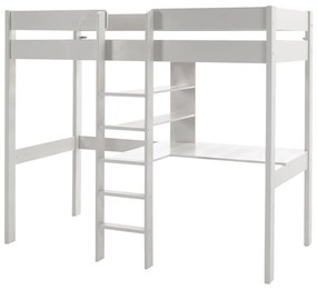 Biela vyvýšená detská posteľ 90x200 cm Pino - Vipack