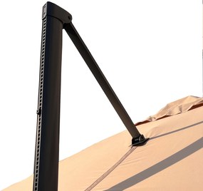 Roma-Deluxe slnečník béžový 300x400 cm