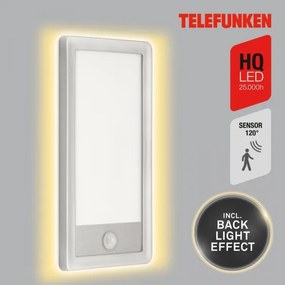 Telefunken 313904TF-LED Vonkajšie nástenné svietidlo so senzorom LED/16W/230V IP44