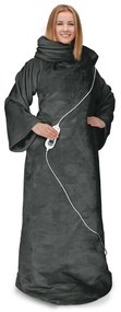 Klarstein Slanket vyhrievaná deka s rukávmi 120W 155x180cm Coral Fleece