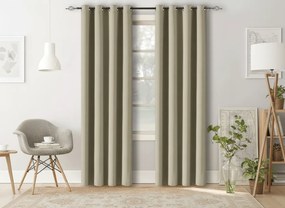 Záves OXFORD 140x270 cm, svetlobéžový Zavesenie: Riasiaca páska