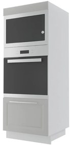 Kuchynská skrinka Emporium D5AE/60/154 light grey stone/biela