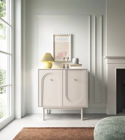 Komoda Mazoma 79 cm kašmír/zlatá