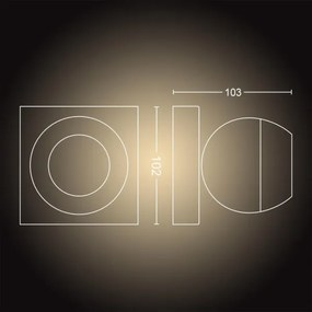 Philips 50471/30/P6 - LED Stmievateľné bodové svietidlo Hue BUCKRAM 1xGU10/5W/230V