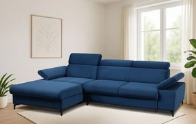 Sedacia súprava Lazur, ľavá, modrá (salvador 17)