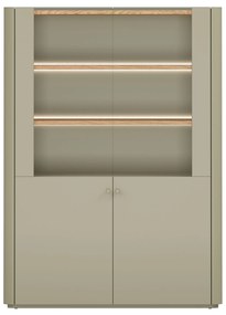 Vitrína Elivo 100 cm - eukalyptus / dub baltic dune