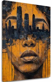 Obraz na plátne Mesto v Hlavách - Umelecký Motív