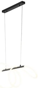 LED luster na lanku FLEXI LED/36W/230V 4000K čierny