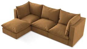 Terakotová rohová pohovka (ľavý roh/s leňoškou) Manao – Makamii