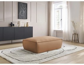 Hnedá podnožka z imitácie kože Boheme – Bobochic Paris