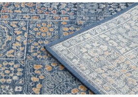 Vlnený kusový koberec Hamid modrý 240x340cm