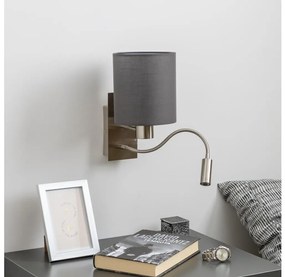 Brilagi - LED Nástenná lampa NUBILA 1xE27/25W/230V + LED/3W chróm/antracit