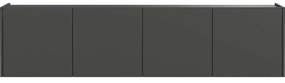 Antracitový TV stolík 183x45 cm Piana – Germania