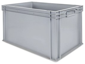 Sada 2 kusov - UNISTA Euro prepravka s uzavretými rukoväťami 64-420 - sivá