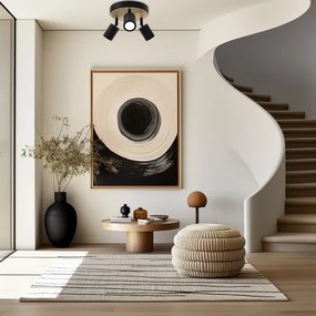 Bodové svietidlo TERRA 3xGU10/8W/230V čierna/dub