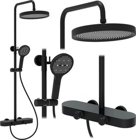 Rea Creo, sprchový set s funkciou bidetovej spŕšky, čierna matná, REA-P0360