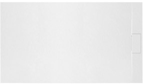 Rea Bazalt, SMC sprchová vanička 80x120 cm + sifón, biela, REA-K3900