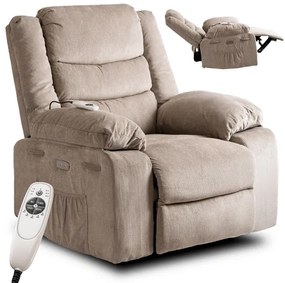 Masážne kreslo AMADEO bežové