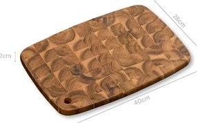 Kesper 28153 Doštička na krájanie akácia, 40 x 28 x 2 cm