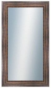 DANTIK - Zrkadlo v rámu, rozmer s rámom 50x90 cm z lišty TRITON široký meď (2951)