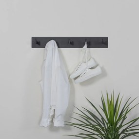 Čierny kovový nástenný vešiak Leatherman – Spinder Design