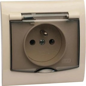 Zásuvka V GPH-1VZ hermetická béžová Vega