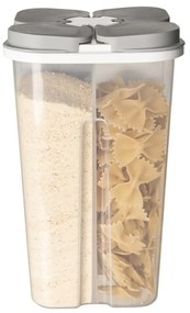 Orion Delená dóza na potraviny so 4 sekciami - 2,45 l (4 x 0,6 l) FOLY Extra, sivá