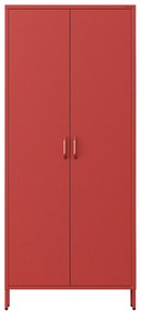 Šatníková skriňa FLAVIO, 800 x 1850 x 450 mm, Modern: červený farba